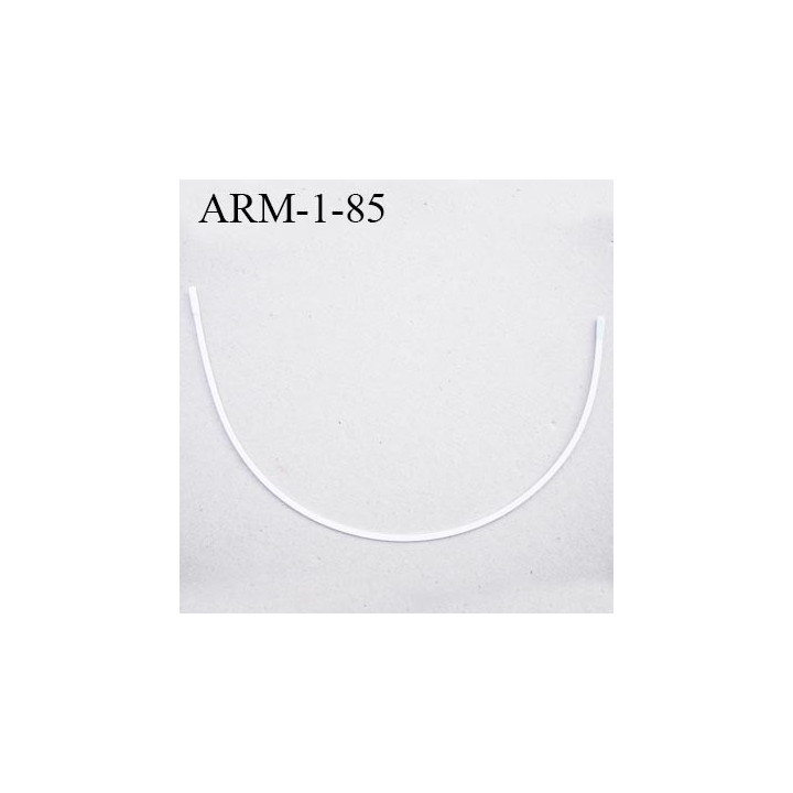 Armature 85  acier laqué blanc  longueur total développé de l'armature 205 mm forme n° 1 prix à la pièce