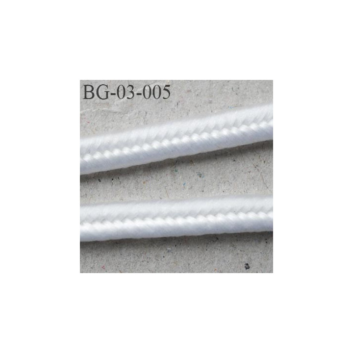 galon 3 mm soutache ruban  cordon  couleur blanc brillant largeur 3 mm épaisseur 1.5 mm très très solide