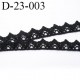 dentelle 23 mm crochet ancienne 100% coton largeur 23 mm couleur noir provient d'une vieille mercerie parisienne prix au mètre