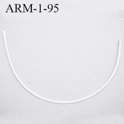 Armature 95 acier laqué blanc longueur total développé de l'armature 235 mm forme n° 1 prix à la pièce