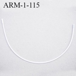 Armature 115 acier laqué blanc longueur total développé de l'armature 295 mm forme n° 1 prix à la pièce