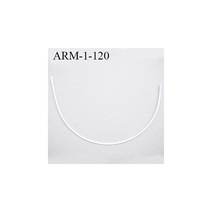 Armature 120 acier laqué blanc  longueur total développé de l'armature 310 mm forme n° 1 prix à la pièce