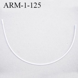 Armature 125 acier laqué blanc longueur total développé de l'armature 325 mm forme n° 1 prix à la pièce