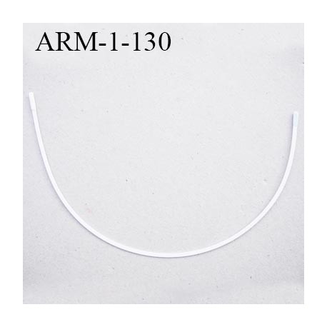 Armature 130 acier laqué blanc longueur total développé de l'armature 340 mm forme n° 1 prix à la pièce