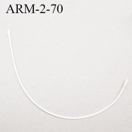 Armature 70  acier laqué blanc  longueur total développé de l'armature 132 mm forme n° 2 prix à la pièce