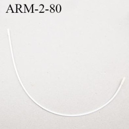 Armature 80  acier laqué blanc  longueur total développé de l'armature 162 mm forme n° 2 prix à la pièce