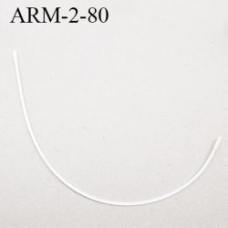 Armature 80 acier laqué blanc longueur total développé de l'armature 162 mm forme n° 2 prix à la pièce