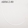 Armature 80 acier laqué blanc longueur total développé de l'armature 162 mm forme n° 2 prix à la pièce