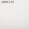 Armature 85 acier laqué blanc longueur total développé de l'armature 177 mm forme n° 2 prix à la pièce