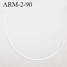 Armature 90  acier laqué blanc  longueur total développé de l'armature 192 mm forme n° 2 prix à la pièce