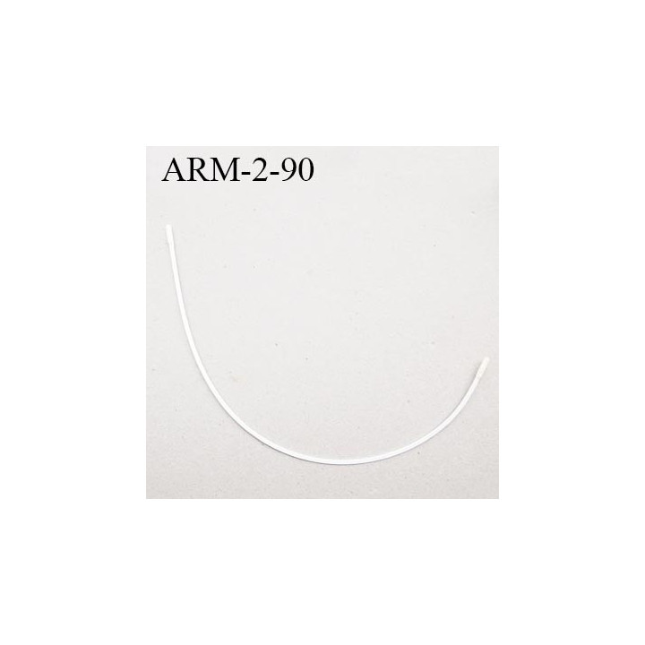 Armature 90  acier laqué blanc  longueur total développé de l'armature 192 mm forme n° 2 prix à la pièce