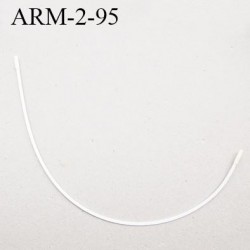 Armature 95  acier laqué blanc  longueur total développé de l'armature 207 mm forme n° 2 prix à la pièce