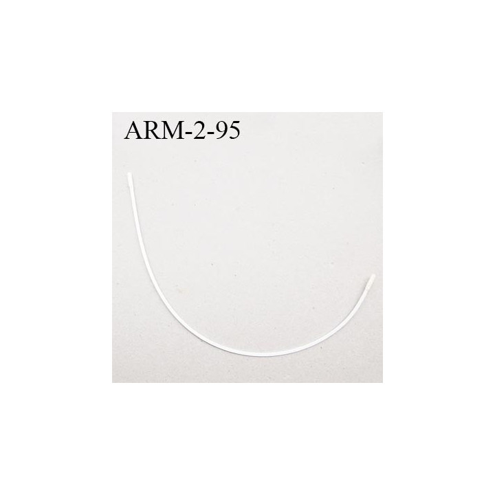Armature 95  acier laqué blanc  longueur total développé de l'armature 207 mm forme n° 2 prix à la pièce