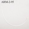 Armature 95 acier laqué blanc longueur total développé de l'armature 207 mm forme n° 2 prix à la pièce