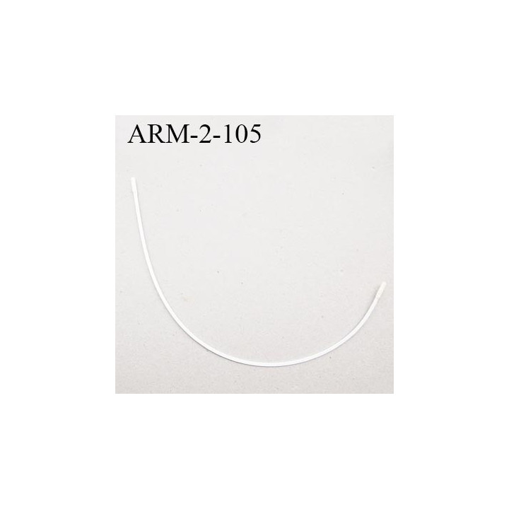 Armature 105  acier laqué blanc  longueur total développé de l'armature 237 mm forme n° 2 prix à la pièce