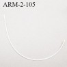 Armature 105 acier laqué blanc longueur total développé de l'armature 237 mm forme n° 2 prix à la pièce