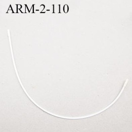 Armature 110  acier laqué blanc  longueur total développé de l'armature 252 mm forme n° 2 prix à la pièce