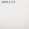 Armature 115 acier laqué blanc longueur total développé de l'armature 267 mm forme n° 2 prix à la pièce
