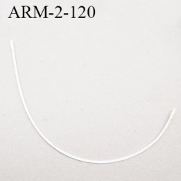 Armature 120  acier laqué blanc  longueur total développé de l'armature 282 mm forme n° 2 prix à la pièce