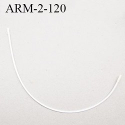 Armature 120 acier laqué blanc longueur total développé de l'armature 282 mm forme n° 2 prix à la pièce