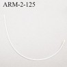 Armature 125 acier laqué blanc longueur total développé de l'armature 297 mm forme n° 2 prix à la pièce