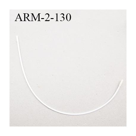 Armature 130 acier laqué blanc longueur total développé de l'armature 313 mm forme n° 2 prix à la pièce