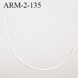 Armature 135  acier laqué blanc  longueur total développé de l'armature 328 mm forme n° 2 prix à la pièce