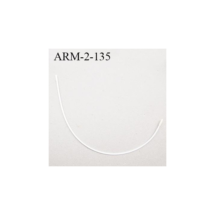 Armature 135  acier laqué blanc  longueur total développé de l'armature 328 mm forme n° 2 prix à la pièce