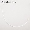 Armature 135 acier laqué blanc longueur total développé de l'armature 328 mm forme n° 2 prix à la pièce