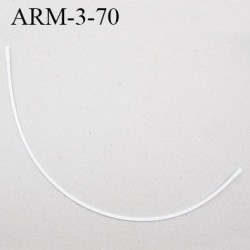 Armature 70  acier laqué blanc  longueur total développé de l'armature 113 mm forme n° 3 prix à la pièce