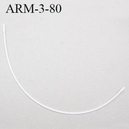 Armature 80  acier laqué blanc  longueur total développé de l'armature 142 mm forme n° 3 prix à la pièce