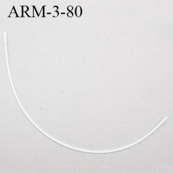 Armature 80  acier laqué blanc  longueur total développé de l'armature 142 mm forme n° 3 prix à la pièce