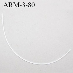 Armature 80 acier laqué blanc longueur total développé de l'armature 142 mm forme n° 3 prix à la pièce