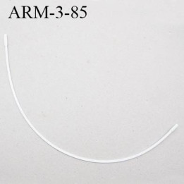 Armature 85  acier laqué blanc  longueur total développé de l'armature 158 mm forme n° 3 prix à la pièce