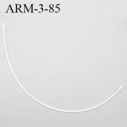 Armature 85 acier laqué blanc longueur total développé de l'armature 158 mm forme n° 3 prix à la pièce