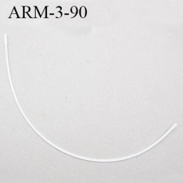 Armature 90  acier laqué blanc  longueur total développé de l'armature 172 mm forme n° 3 prix à la pièce