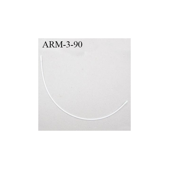Armature 90  acier laqué blanc  longueur total développé de l'armature 172 mm forme n° 3 prix à la pièce