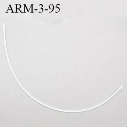 Armature 95  acier laqué blanc  longueur total développé de l'armature 188 mm forme n° 3 prix à la pièce