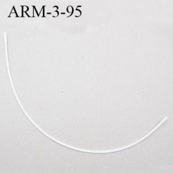 Armature 95 acier laqué blanc longueur total développé de l'armature 188 mm forme n° 3 prix à la pièce