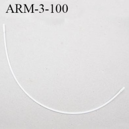 Armature 100  acier laqué blanc  longueur total développé de l'armature 203 mm forme n° 3 prix à la pièce
