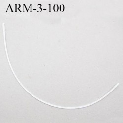 Armature 100  acier laqué blanc  longueur total développé de l'armature 203 mm forme n° 3 prix à la pièce