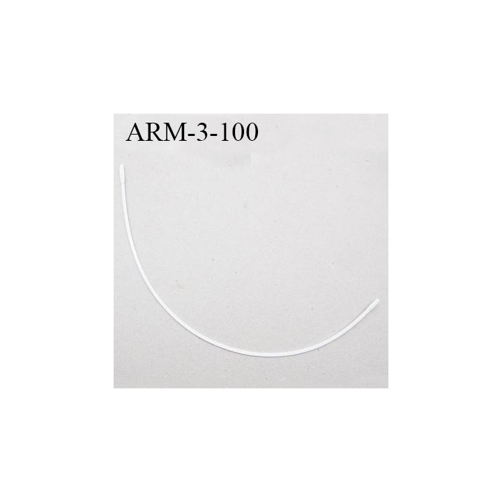Armature 100  acier laqué blanc  longueur total développé de l'armature 203 mm forme n° 3 prix à la pièce