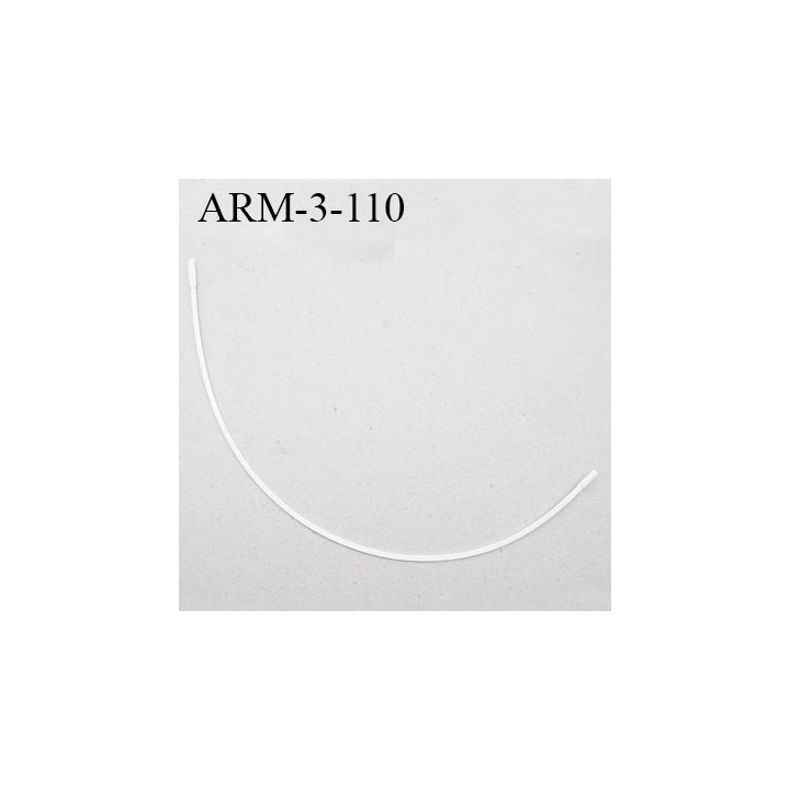 Armature 110  acier laqué blanc  longueur total développé de l'armature 233 mm forme n° 3 prix à la pièce