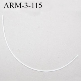 Armature 115  acier laqué blanc  longueur total développé de l'armature 248 mm forme n° 3 prix à la pièce
