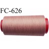 Cone de fil mousse 2000 mètres polyamide fil n° 100/2 couleur bronze clair ou bois rosé longueur 2000 mètres bobiné en France