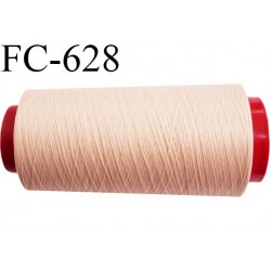 Cone de fil mousse 2000 mètres polyamide fil n° 100/2 couleur perle rosé longueur 2000 mètres bobiné en  France