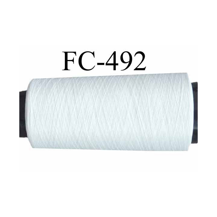 Cone de fil mousse polyester texturé fil n° 160 couleur naturel longueur du cone 1000 mètres bobiné en France