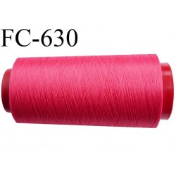 Cone de fil mousse 2000 mètres polyamide fil n° 100/2 couleur FUSHIA longueur 2000 mètres bobiné en France