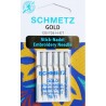 Aiguille schmetz 75/11 GOLD STICK NADEL EMBROIDERY 130 705 H-ET 75/11 la boite de 5 aiguilles