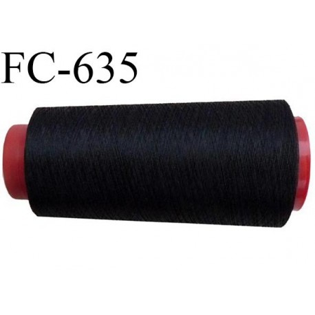 cone ou bobine de fil 5000m 100% polyester noir